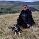 Kate Badger and her rescue dog Toby.