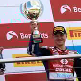 All smiles for Christian Iddon after three podiums.