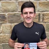 England and Manchester United footballer Harry Maguire is urging people to stay safe during the coronavirus pandemic