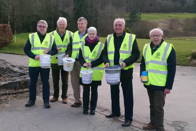 The Rotary Club of Buxton raised more than £1,700 for the Ukraine aid appela after collecting in Buxton