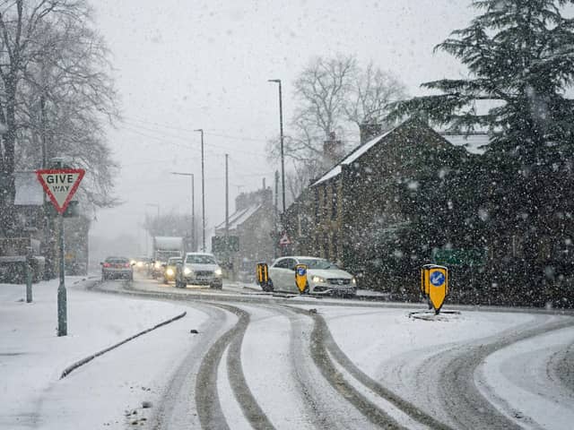 Derbyshire is set to be hit by wintry conditions overnight.