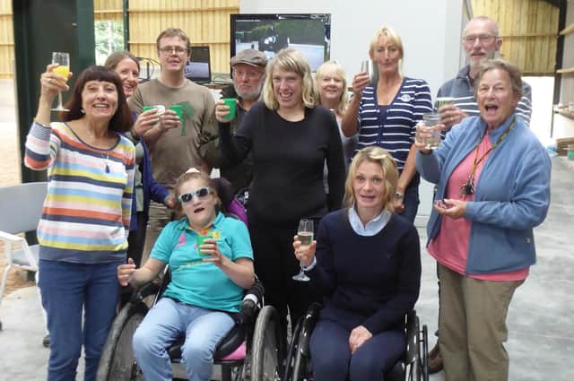 Toasting Niamh's success in Buxton.