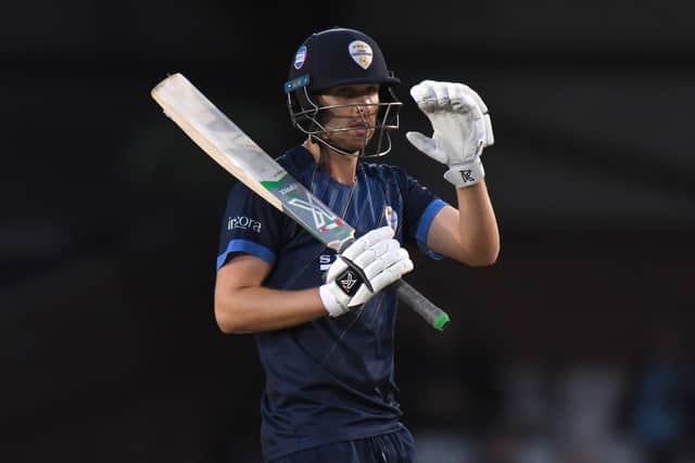 Derbyshire Falcons were well placed at 60/0 before collapsing against the spinners. (Photo by Tony Marshall/Getty Images)