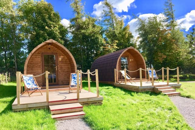 Guests love to unwind in the glamping pods at Longnor Wood Holiday Park, near Buxton.