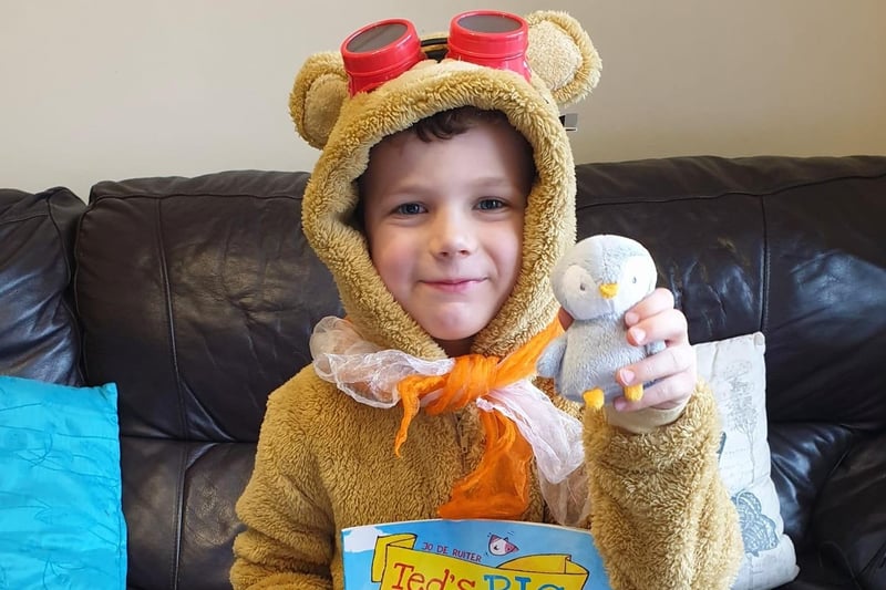Walter all dressed up as Ted's Big Adventure. Photo Holly Howe