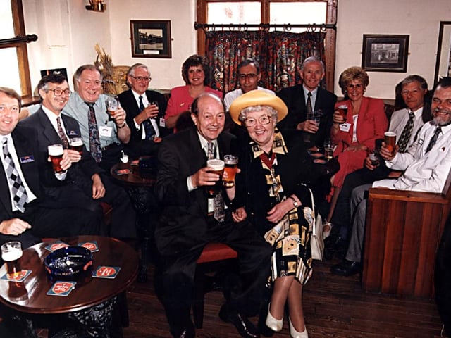 Mayoress of Doncaster Dorothy Layton visits Wards Brewery in 1996