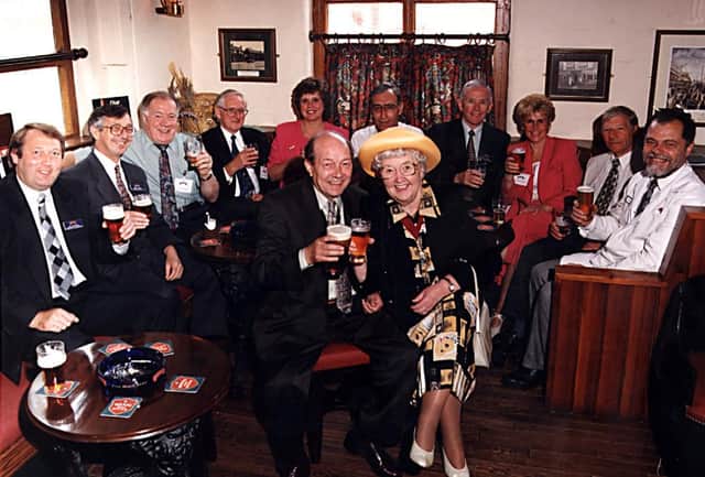 Mayoress of Doncaster Dorothy Layton visits Wards Brewery in 1996