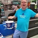Morrrisons community champion Rob Harrison during last year forget me not appeal