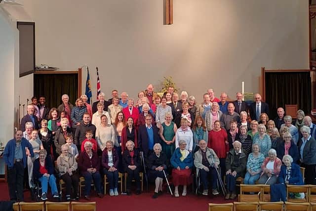 Members of Buxton Methodist Church after the 175th Anniversary service on 21st September