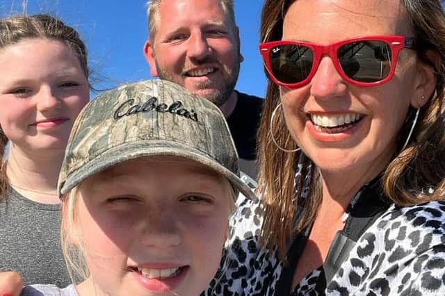 Fundraiser launched to get High Peak mum wife and former headteacher home as she is stranded in Texas after medical costs for cancer treatment soar. Photo submitted