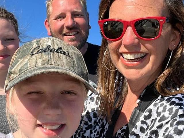 Fundraiser launched to get High Peak mum wife and former headteacher home as she is stranded in Texas after medical costs for cancer treatment soar. Photo submitted