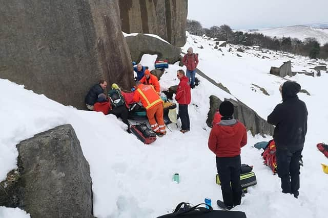 Edale Mountain Rescue Team on a call out over the weekend. Pic submitted