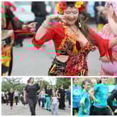 Bellydance Flames, Silver Swans and Fitness Fusion, clockwise from top.