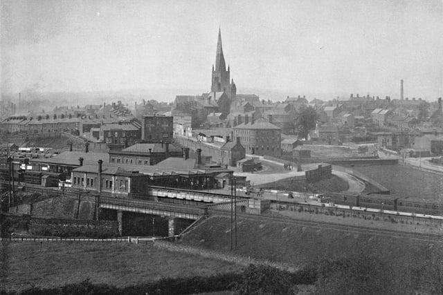 A view of Chesterfield, circa 1896.