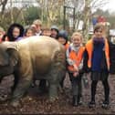 Pupils at the zoo