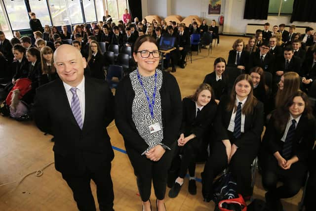Headteacher Craig Yates with deputy headteacher Sam Jones