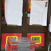 A pensioner aged in his 90s died after collapsing in Buxton’s Iceland store on Saturday