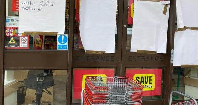 A pensioner aged in his 90s died after collapsing in Buxton’s Iceland store on Saturday