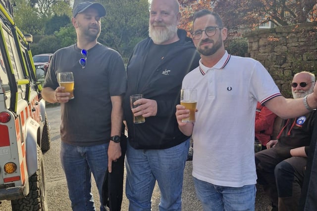 Celebrating the 60th anniversary of the official mapping of the Pennine Way at the Old Nag's Head. Photo submitted