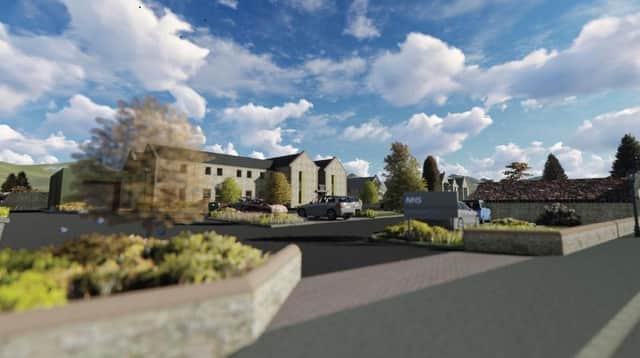 An artist impression of health facilities proposed on part of the Newholme Hospital and ambulance station sites in Bakewell.