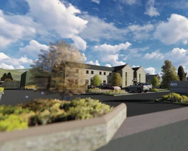 An artist impression of health facilities proposed on part of the Newholme Hospital and ambulance station sites in Bakewell.