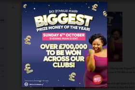 Over £700,000 to win across Buzz Bingo clubs this Sunday.