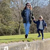 Becky and Monty Glassberg enjoying the gardens at Chatsworth.