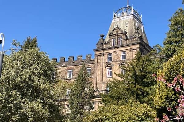 Pictured Is Derbyshire County Council'S Characteristic County Hall HQ, Off Smedley Street And Bank Road, At Matlock