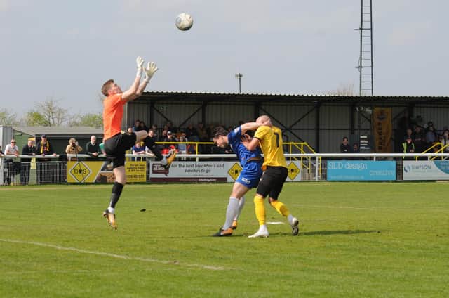 Curzon Ashton's goalkeeper Cameron Mason pulled off some great saves to frustrate Buxton.