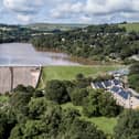 Drone images show the damage to the dam and empty streets of Whaley Bridge in August 2019.