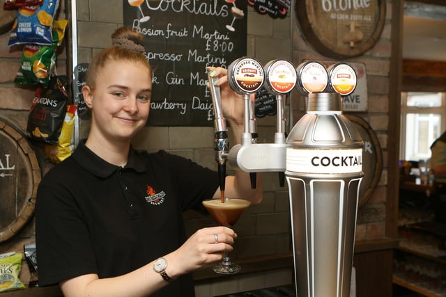 Cocktails on tap at The Royal Oak, New Mills. Photo Jason Chadwick