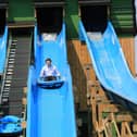 The T-Rex Tower ride at the new Gulliver’s Valley theme park in Rotherham
