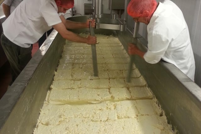 A small team of entrepreneurs and experienced cheese makers set up a small factory on the outskirts of Hartington at Pike Hall, picture taken in 2012