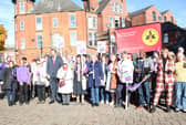 Derbyshire Unison Rally Campaigners In Chesterfield Opposed To Derbyshire County Council'S Proposed Adult Social Care Saving Plans, Courtesy Of Unison East Midlands Mike Wain