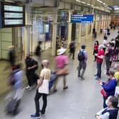 Passengers arrive at St Pancras International station after the Government announced it was imposing a 14-day quarantine period for people arriving from France (Photo by John Phillips/Getty Images)