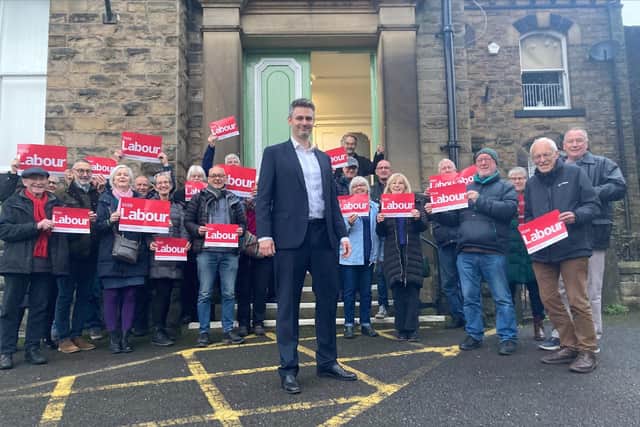Jon Pearce, centre, Labour's next parliamentary candidate for High Peak. (Photo: Contributed)