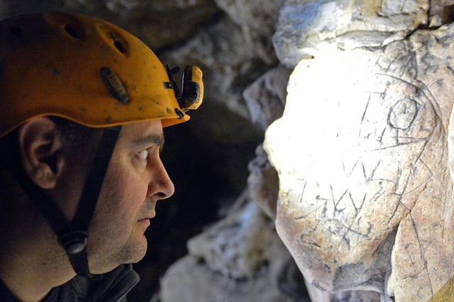 The remarkable ancient limestone caves at Creswell Crags are filled with history, including the only known example of ice age cave art in the country - which has been dated at around 13,000 years old.
