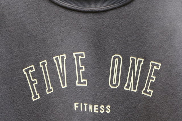 The merch for 5ONE Fitness. Photo Jason Chadwick