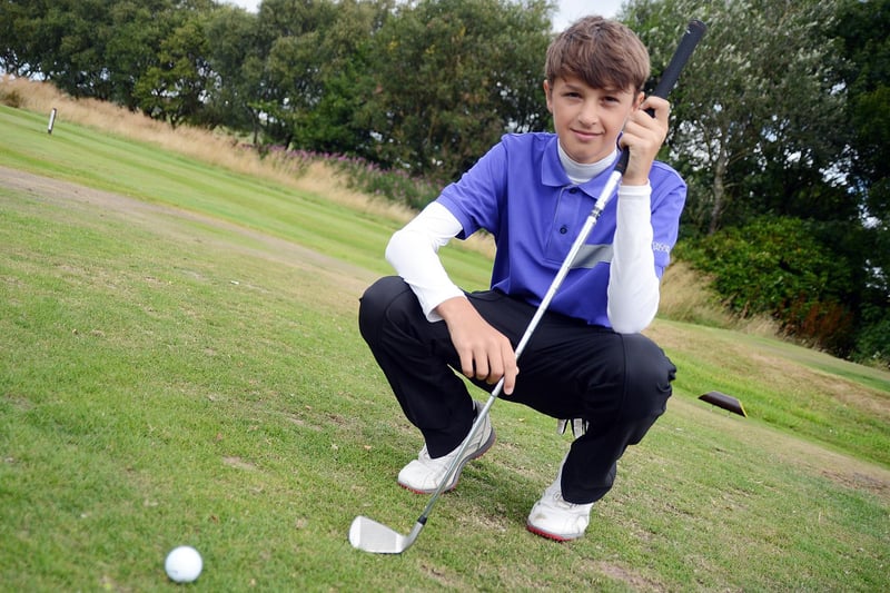12-year-old golfer Callis Hyde wins the main senior captains day competition at New Mills Golf Club