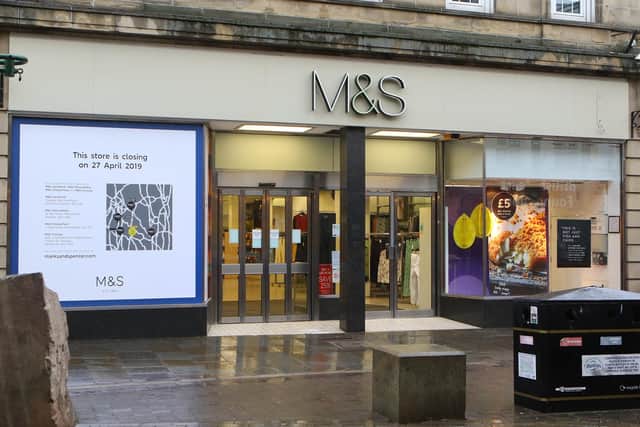 The last day of trading at Buxton's branch of Marks and Spencer
