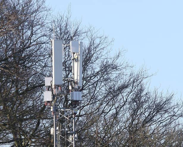 A phone mast in Buxton was damaged in arson attack before Christmas and needs to be rebuilt says Vodafone. Photo Jason Chadwick