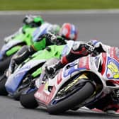 Christian Iddon in Oulton Park action before the crash.