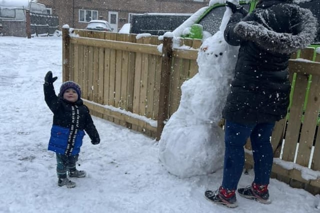 Do you wanna build a snowman? Pic Helen Philips