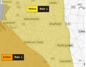 Yellow rain warning for our region