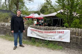 Jon Pearce the the Kinder Mass Trespass event