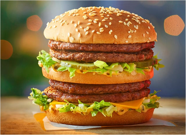 The Double Big Mac is at McDonald's this Christmas.