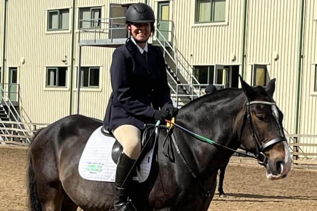Vivienne Milburn and Hercules at the RDA National Championships. Photo: Janette Sykes