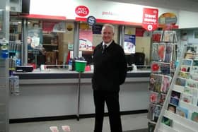 John Woods, postmaster for Higher Buxton Post Office has thanked people for their support after some were calling to boycott the Post office following the airing of new  ITV show Mr Bates vs the Post Office. Photo John Woods.