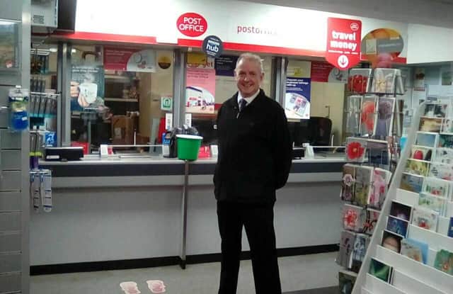 John Woods, postmaster for Higher Buxton Post Office has thanked people for their support after some were calling to boycott the Post office following the airing of new  ITV show Mr Bates vs the Post Office. Photo John Woods.
