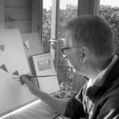 Michael Hill uses art as therapy to help him cope with Parkinson's Disease.